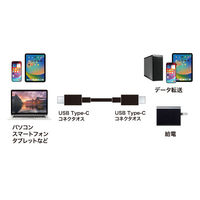 サンワサプライ  USB 2.0 Type-Cケーブル（PD60Ｗ・1m・ブラック） KU-CCP6010BK（直送品）