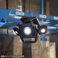 サンワサプライ  高輝度LED投光器（充電式） LED-FL1BK（直送品）