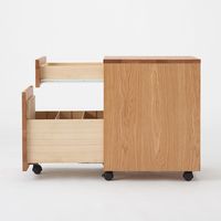 無印良品 木製デスクキャビネット オーク材突板 良品計画