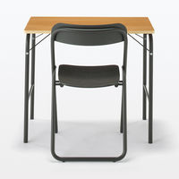 無印良品 スチールパイプテーブル ダークグレー 折りたたみ式 良品計画