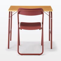 無印良品 スチールパイプテーブル エンジ 折りたたみ式 良品計画