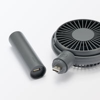 無印良品 角度が変えられる充電式ハンディファン グレー ＭＪーＭＨ４ーＧＹ 良品計画