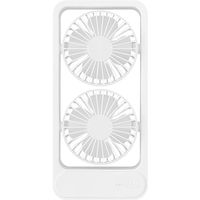 トレードワン ウィンジー USB充電式デュアルスタンドファン ホワイト 30901 1台