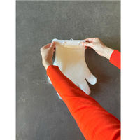 富士商 片手で装着できるワンタッチ ポリエチ手袋 白クリップ付 キッチン使い捨てお掃除 F22063 1個(100枚入)（直送品）