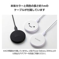 ワイヤレス充電器 Qi認証 10W/7.5W/5W 卓上 充電器 薄型 ブラック EC-QA27BK エレコム 1個（直送品）