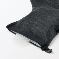 無印良品 ふうっとふくらむネッククッション ダークグレー 約３４×３３ｃｍ 良品計画