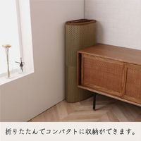 イケヒコ ノア 花ござ 江戸間3畳 2610×1740mm ブラック 1080380030302 1枚（直送品）