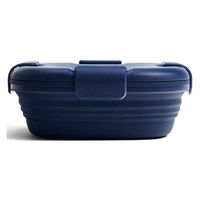 stojo 弁当箱 BOX 700ml 1段 大人 食洗機 電子レンジ 折りたためる DENIM 422665 1個（直送品）