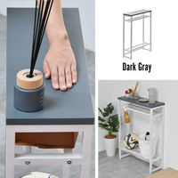 【軒先渡し】B.Bファニシング Noko コンソールテーブル 幅600×奥行200×高さ800mm NKTB0261MODGY 1台（直送品）