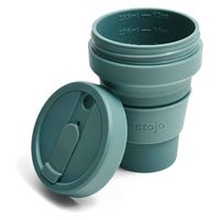 stojo タンブラー POCKET 355ml 持ち運び 蓋付き コーヒー 折りたためる EUCALYPTUS 422697 1個（直送品）