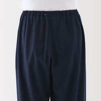 【レディース】無印良品 婦人 脇に縫い目のない 二重ガーゼ長袖パジャマ 婦人Ｌ ダークネイビー 良品計画