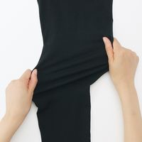 【レディース】無印良品 婦人 ストレッチ天竺編み レギンス 七分丈 婦人Ｌ 黒 良品計画