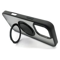 エアージェイ iphone16promax用 スタンドリング付背面ケース BK AC-P24PX-MRS 1個（直送品）