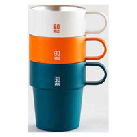 シービージャパン マグカップ 285ml GOMUG QAHWA 保温 保冷 ステンレス グリーン 469553 1個（直送品）