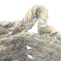 コットンカラー編み ポットS ブルー studio CLIP