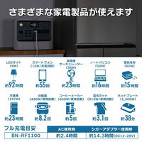 JVCケンウッド ポータブル電源BN-RF1100 ソーラーパネル(100W)セット BN-RF1100+BH-SV100 set 1セット（直送品）