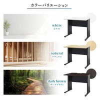 ネットフォース ワークプロ スチール デスク 幅800×奥行600×高さ720mm ブラック×ナチュラル WPD-H086-AW-NA 1台（直送品）