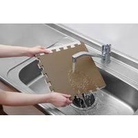 アイリスオーヤマ マット ジョイントマット 30×30cm 厚み2cm リバーシブル JMRV-39 モカブラウン/ベージュ 1セット(9枚入)