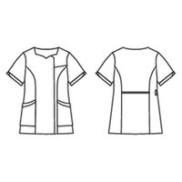 LAURA ASHLEY（ローラアシュレイ） スクラブ レディス 半袖 ラベンダー／ブルー S LW604-83 1枚（直送品）