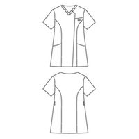 uka（ウカ） medical uniform study スクラブ レディス 半袖 ブルーグレー L UM501-BG 1枚（直送品）