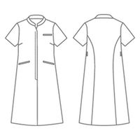 uka（ウカ） medical uniform study ワンピース レディス 半袖 サンドベージュ LL UM401-SB 1枚（直送品）