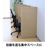 マルチワーク 木製 パネルデスク 右側パネル 幅1000×奥行800×高さ1200mm 1台 研修デスク ブース型デスク オリジナル