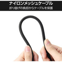 HDMIケーブル HDMI2.1 ウルトラハイスピード 1m 高耐久 ブラック ECDH-HD21E10SBK エレコム 1個（直送品）