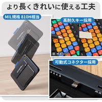 iPadケース一体型キーボード 有線接続 かな有り 10.9インチ iPad第10世代専用 TK-KP13UMBK エレコム 1個（直送品）