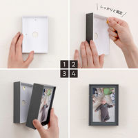 ナカバヤシ ペーパーステーショナリー 紙製フォトフレーム L判 89×127mm ストーングレー F-TPA-101-N 1個