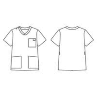 MONTBLANC（モンブラン） スクラブ 兼用 半袖 ミッドナイトブルー M MS005-83 1枚（直送品）