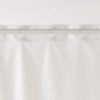 無印良品 花粉をキャッチし熱を通しにくいレースノンプリーツカーテン 幅１００×丈１７６ｃｍ用 オフ白 良品計画