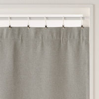 無印良品 防炎 遮光性 ドビー織りノンプリーツカーテン 幅１００×丈１７８ｃｍ用 ベージュ 良品計画