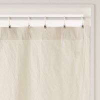 無印良品 綿洗いざらし平織ノンプリーツカーテン 幅１００×丈１０５ｃｍ用 オフ白 良品計画