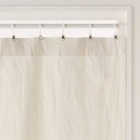 無印良品 綿洗いざらし平織ノンプリーツカーテン 幅１００×丈１７８ｃｍ用 オフ白 良品計画