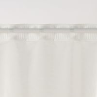 無印良品 熱を通しにくく透けにくいレースノンプリーツカーテン 幅１００×丈１７６ｃｍ用 オフ白 良品計画