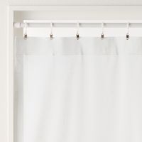 無印良品 ポリエステルスラブボイルノンプリーツカーテン 幅１００×丈１０３ｃｍ用 オフ白 1セット（1枚×2） 良品計画