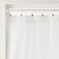 無印良品 ポリエステルスラブボイルノンプリーツカーテン 幅１００×丈１７６ｃｍ用 オフ白 1セット（1枚×2） 良品計画