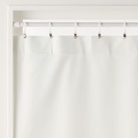 無印良品 熱を通しにくく透けにくいレースノンプリーツカーテン 幅１００×丈１０３ｃｍ用 オフ白 1セット（1枚×2） 良品計画