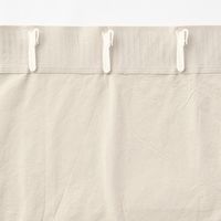 無印良品 綿洗いざらし平織ノンプリーツカーテン 幅１００×丈１７８ｃｍ用 オフ白 1セット（1枚×2） 良品計画