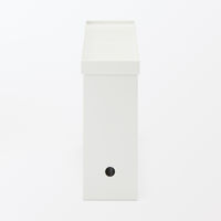 無印良品 再生ポリプロピレン入り ファイルボックス用フタ 幅１０ｃｍ用 ホワイトグレー 1セット（1個×2） 良品計画