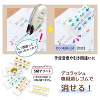 【アウトレット】【Goエシカル】訳あり プラス デコレーションテープ デコラッシュ mizutama 限定 6mm幅 オノマトペ 54479　1個