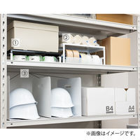 リヒトラブ 机上台 幅390mm ハイタイプ マットブラック A7331-124 1セット(3台)