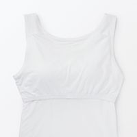 【レディース】無印良品 婦人 なめらかブラタンクトップ 婦人Ｍ 白 良品計画