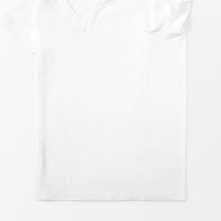 【メンズ】無印良品 紳士 脇に縫い目のない ２枚組 Ｖネック半袖Ｔシャツ 紳士Ｌ 白 良品計画