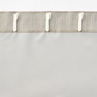 無印良品 防炎 遮光性 二重織りノンプリーツカーテン 幅１００×丈１７８ｃｍ用 ベージュ 1セット（1枚×2） 良品計画