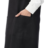 【エプロン】レップ　リサイクルコットンを使ったバッククロスエプロン　ブラック 7402BK 1セット(5枚) アスクル・ロハコ限定 オリジナル