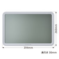 ザラージ　リモコン付き　幅394×奥行30×高さ260ｍｍ　ライトグレー DTCー002ーLG