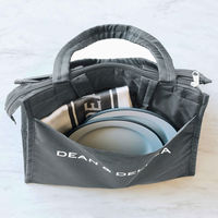 DEAN&DELUCA（ディーン&デルーカ） クーラーバッグ グレーL 大容量 4570119222779 1個