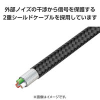タイプCケーブル ( USB-C to C ) 2m 高耐久 PD 100W 黒 MPA-CC5PAN20BK エレコム 1個（直送品）