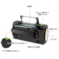 KAEI RABLISS 多機能防災ラジオ KO210 オレンジ 災害備蓄 アウトドア 1台（直送品）